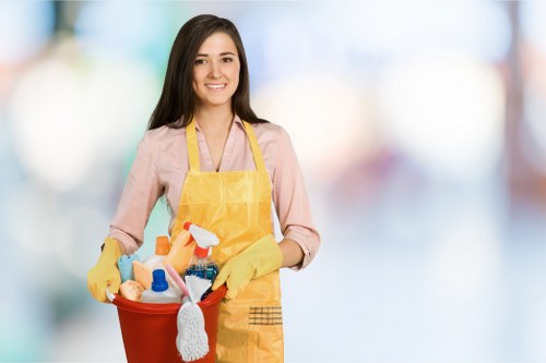 Deep cleaning of a kitchen during a Streatham move-out service