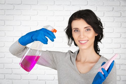 Local technician treating a stubborn spill in a Streatham home