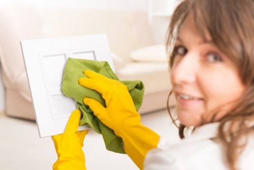 Customer service team recording a cleaning complaint for assessment
